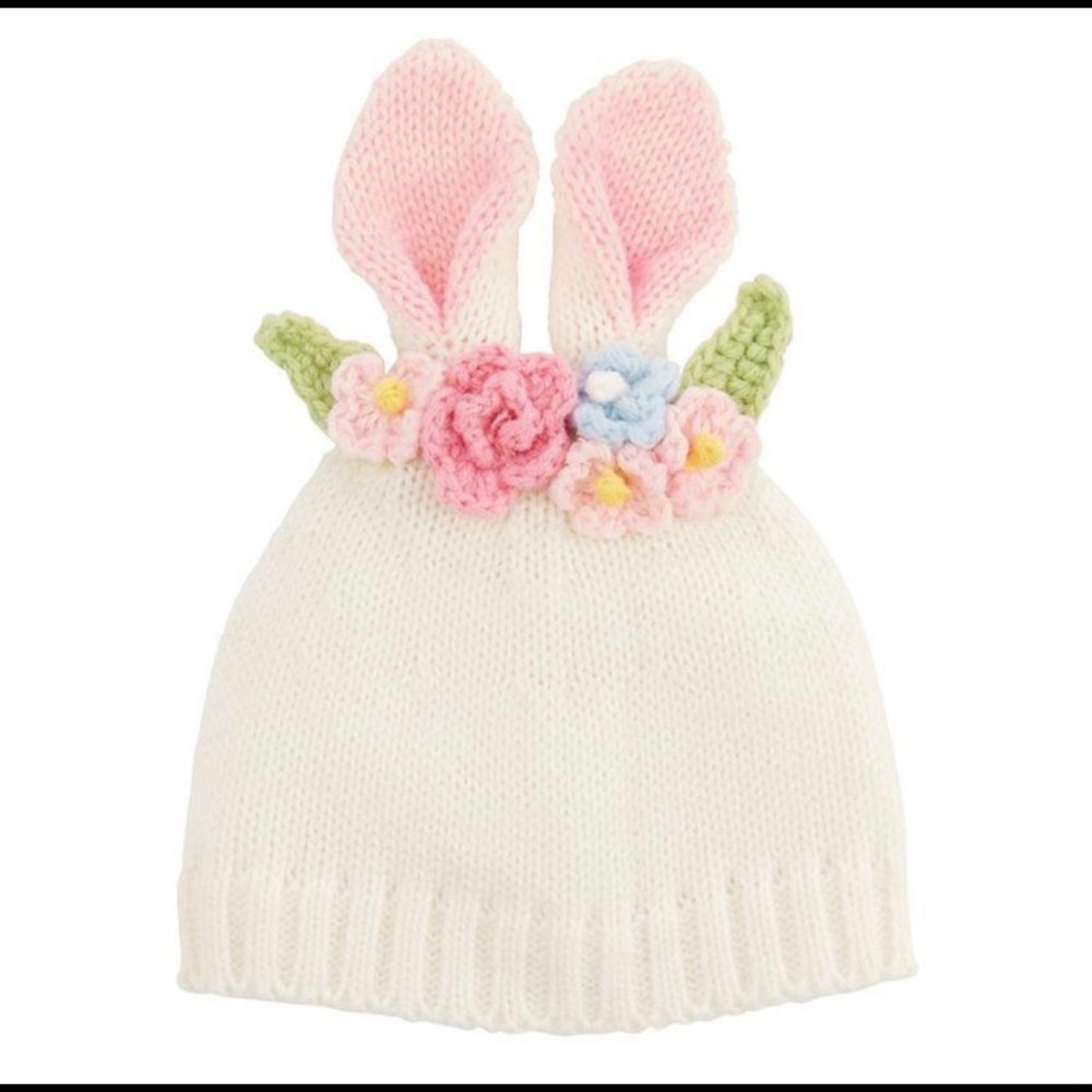 Mud Pie Bunny Flower Crown Hat